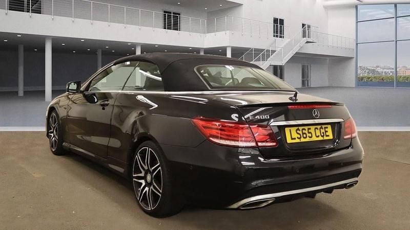 Used Mercedes E400 AMG line 333 HP (244 kW) 2015 Black Cabriolet