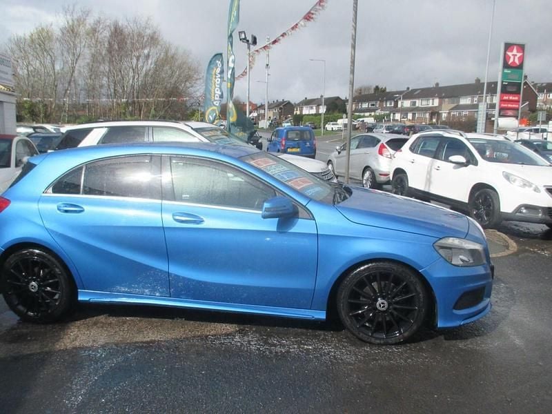 Used Mercedes A200 AMG 136 HP (100 kW) 2014 Blue Hatchback