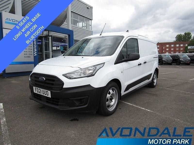 Frozen white (solid paint) Used 2021 Ford Transit Estate | £9,990 (Super price) - Image 1/4
