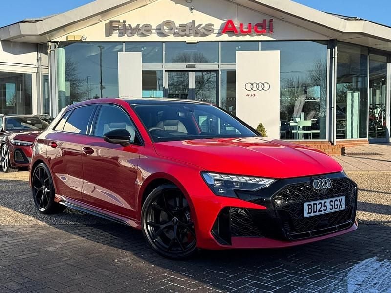 Red Used 2025 Audi RS3 Black Edition Sedan | £54,990 (Good price) - Image 1/4