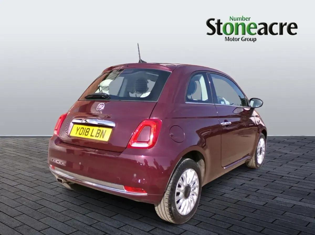 Used Fiat 500 Lounge 69 HP (50 kW) 2018 Red Hatchback