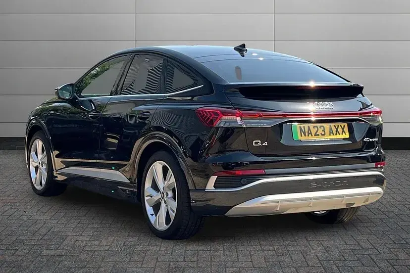 Used Audi Q4 Sportback e-tron S-Line 147 kW (201 HP) 2023 Mythos black SUV