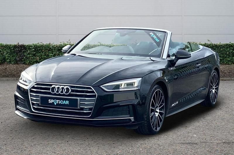 Black Used 2018 Audi A5 Cabriolet S-Line Cabriolet | £13,120 (Good price) - Image 1/4