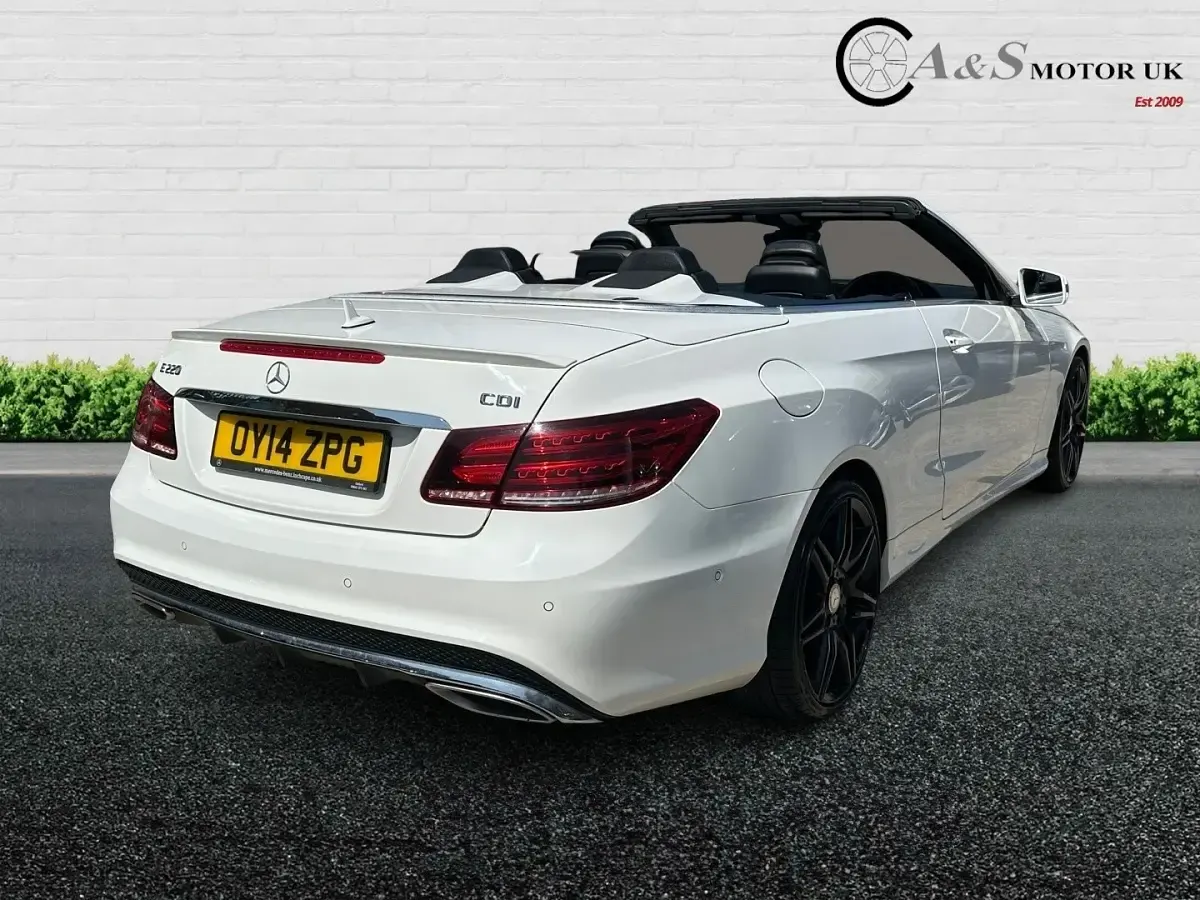 Used Mercedes E220 AMG 168 HP (123 kW) 2014 White Cabriolet