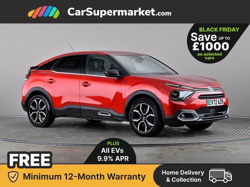 Red Used 2022 Citroën e-C4 Shine Hatchback | £13,197 (Fair price) - Image 1/3