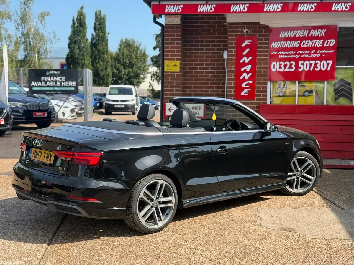 Used Audi A3 Cabriolet S-Line 150 HP (110 kW) 2017 Black Cabriolet