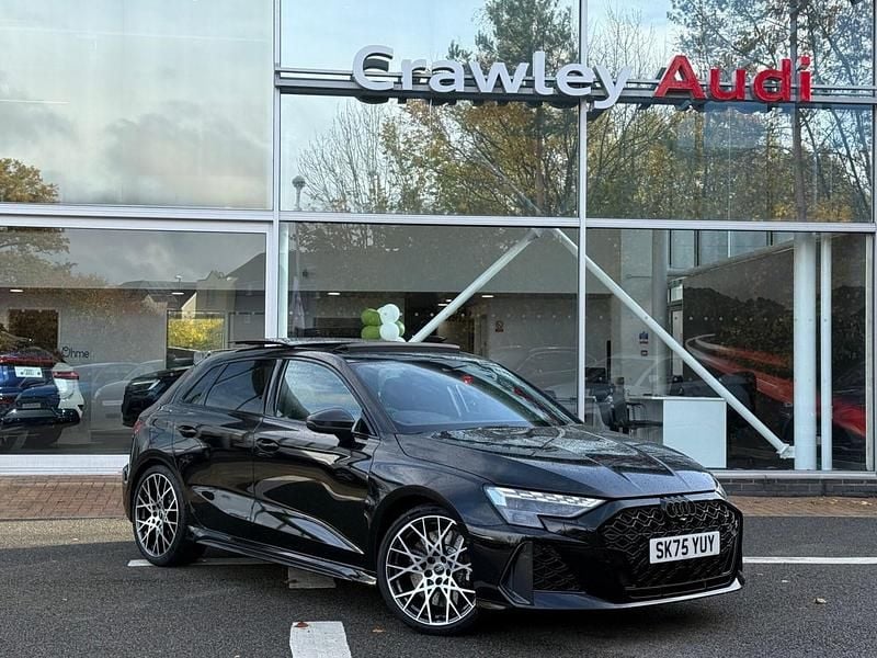 Black Used 2025 Audi RS3 Advanced Sedan | £64,440 (Expensive) - Image 1/4