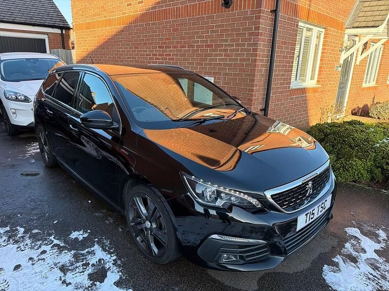 Black Used 2018 Peugeot 308 GT-line Estate | £8,899 (Fair price) - Image 1/1