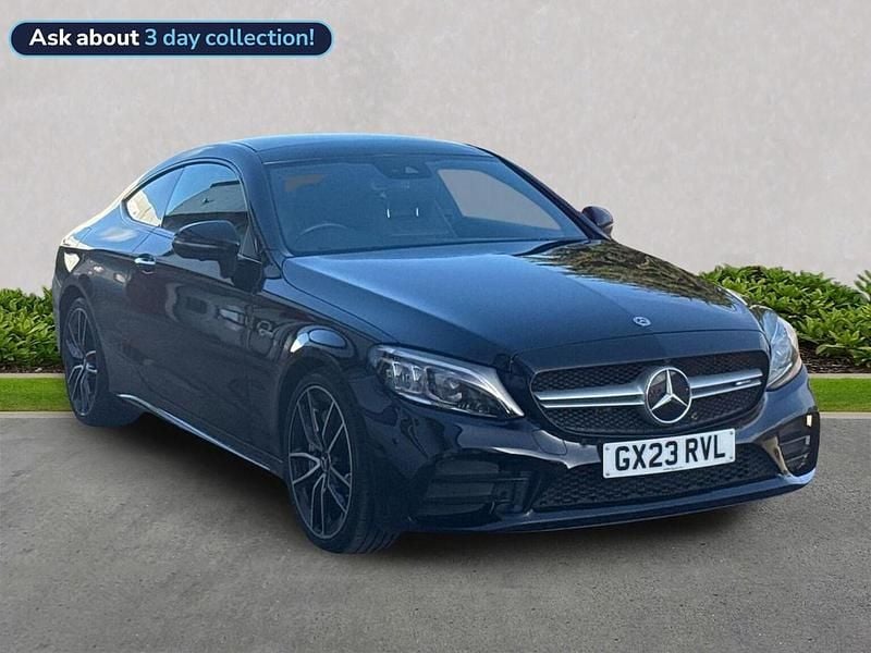 Black Used 2023 Mercedes C43 AMG Premium Plus Coupe | £39,149 (Fair price) - Image 1/4