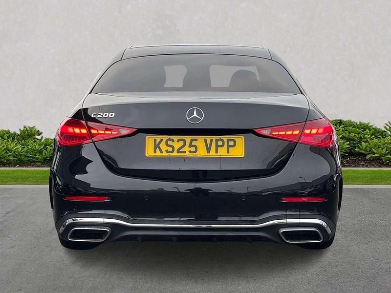 Used Mercedes C200 AMG line 204 HP (150 kW) 2025 Black Sedan