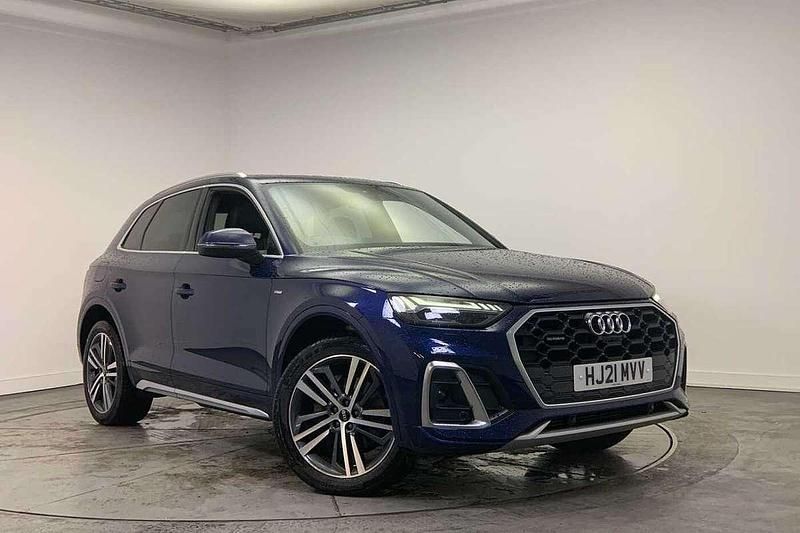 Blue Used 2021 Audi Q5 S-Line SUV | £30,800 (A bit pricey) - Image 1/4