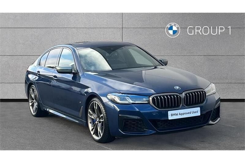 Phytonic blue Used 2021 BMW M550 Shadowline Sedan | £36,875 (Super price) - Image 1/4