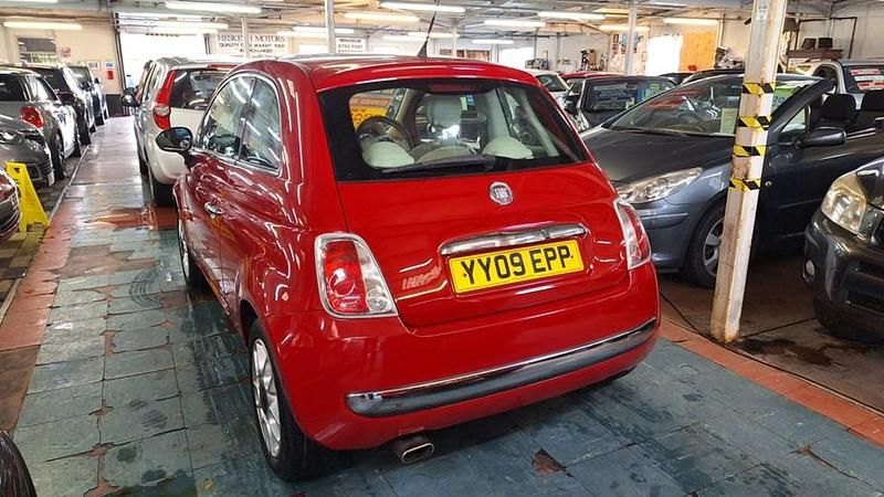 Used Fiat 500 Lounge 69 HP (50 kW) 2009 Red Hatchback