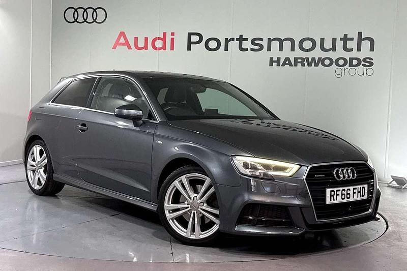 Grey Used 2016 Audi A3 S-Line Hatchback | £16,990 (Expensive) - Image 1/4