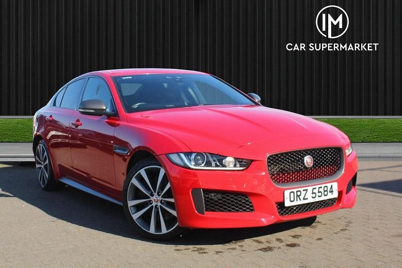 Red Used 2018 Jaguar XE Sedan | £13,385 (Good price) - Image 1/4