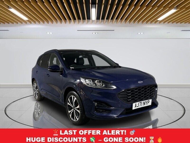Blue Used 2022 Ford Kuga ST-Line X SUV | £16,599 (Fair price) - Image 1/3