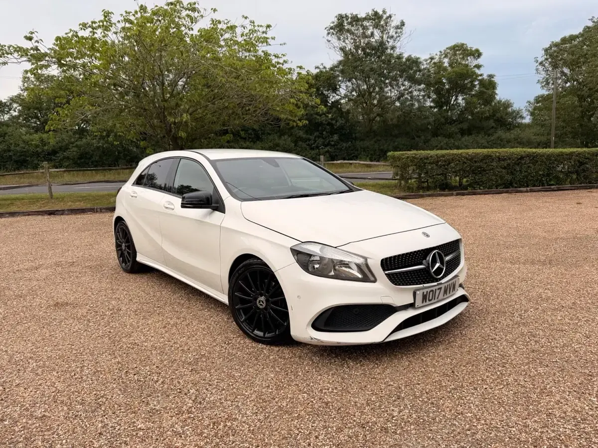 Used Mercedes A200 AMG line 2017 White Hatchback