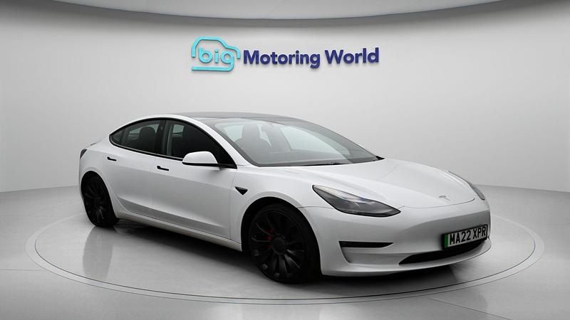 Used Tesla Model 3 Performance 461 kW (627 HP) 2022 White Sedan