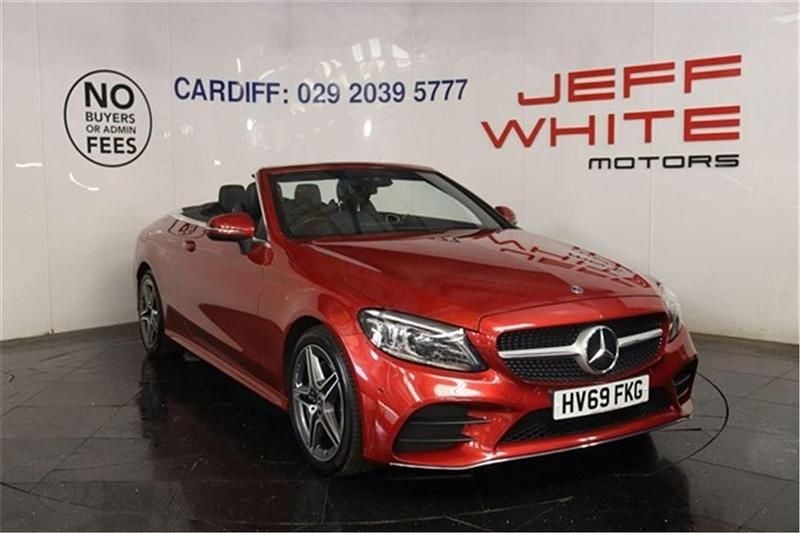Red Used 2019 Mercedes C220 AMG Line Premium Cabriolet | £19,988 (Fair price) - Image 1/4