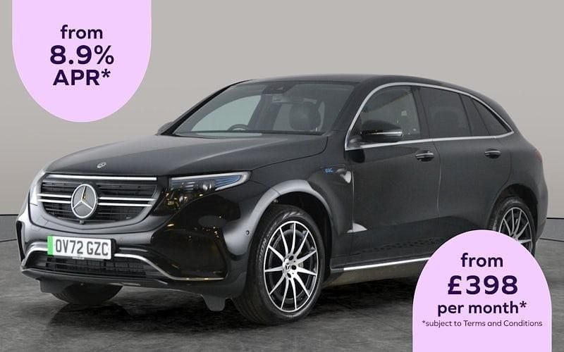 Black Used 2022 Mercedes EQC400 AMG line SUV | £26,620 (Good price) - Image 1/3
