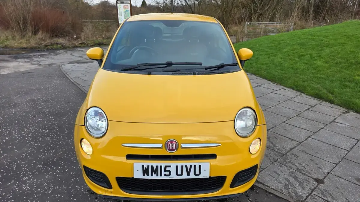 Used Fiat 500 S 69 HP (50 kW) 2015 Yellow Hatchback