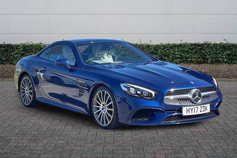 Used Mercedes SL400 AMG line 2017 Blue Cabriolet