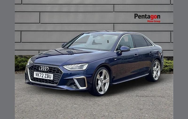 Used Audi A4 S-Line 161 HP (118 kW) 2022 Blue Sedan