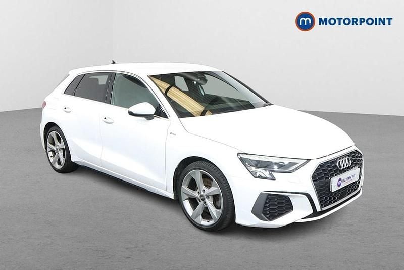 White Used 2020 Audi A3 S-Line Hatchback | £19,499 (Fair price) - Image 1/4