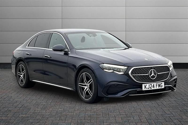 Nautic blue Used 2024 Mercedes E220 AMG Line Premium Sedan | £38,990 (Good price) - Image 1/4