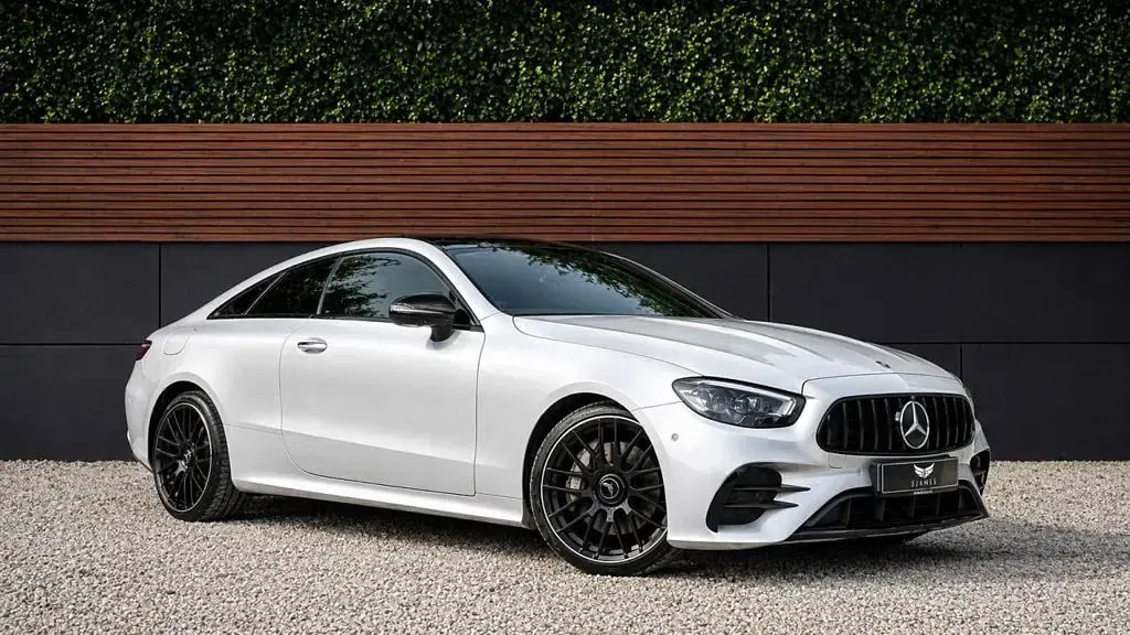 Used Mercedes E300 AMG line 2021 White Coupe