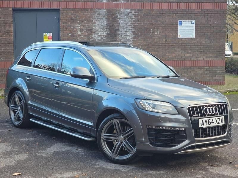 Grey Used 2015 Audi Q7 S-Line SUV | £12,490 (Fair price) - Image 1/4