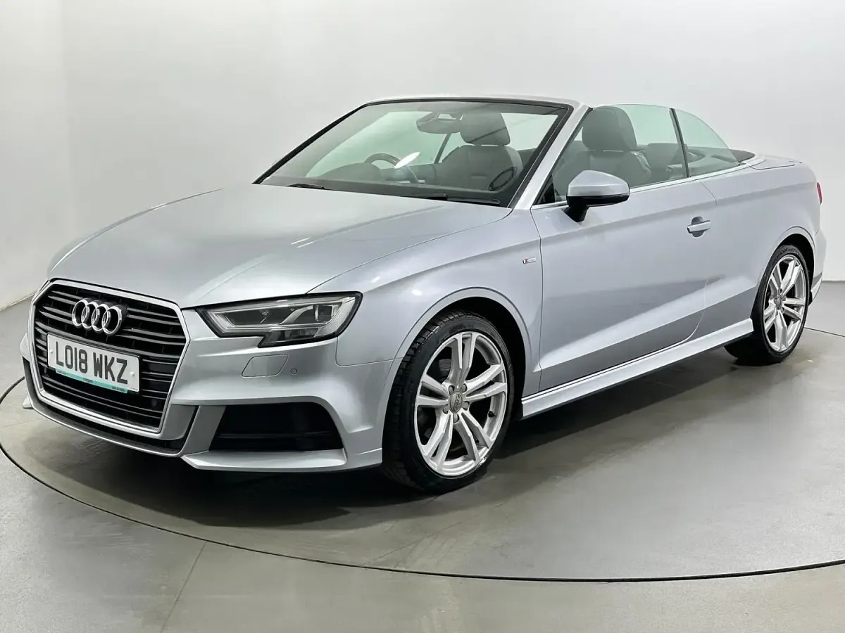 Used Audi A3 Cabriolet S-Line 150 HP (110 kW) 2018 Silver Cabriolet