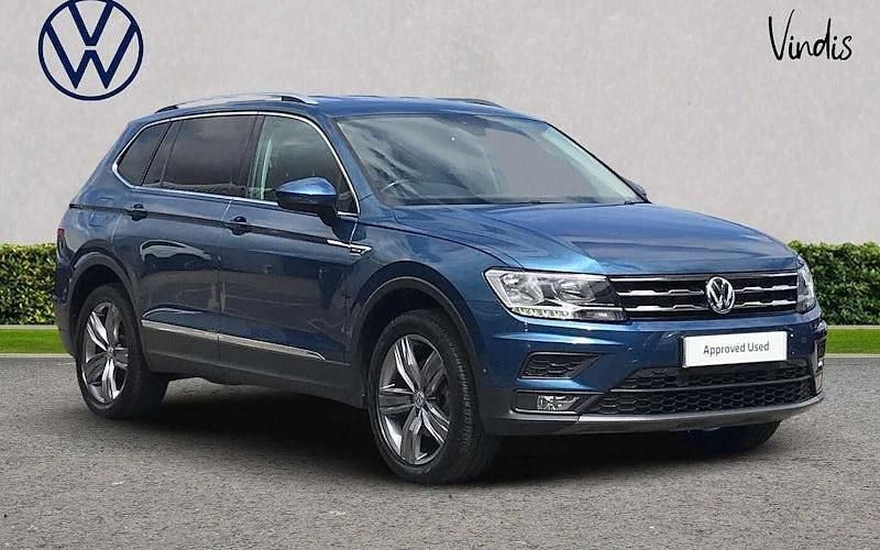 Blue Used 2021 VW Tiguan Allspace Match SUV | £22,600 (Fair price) - Image 1/4