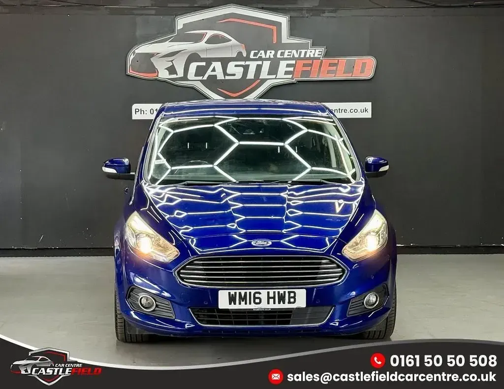 Used Ford S-MAX Titanium 150 HP (110 kW) 2016 Blue MPV