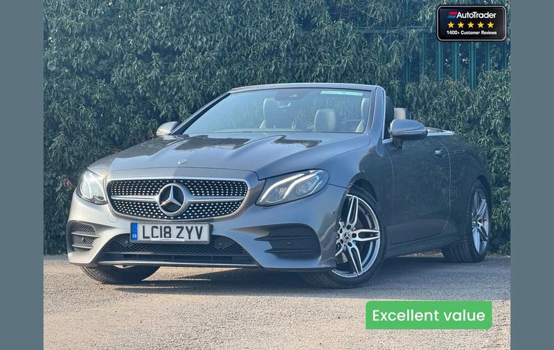 Grey Used 2018 Mercedes E220 AMG Line Premium Cabriolet | £17,995 (Fair price) - Image 1/4