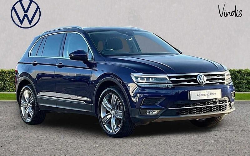 Blue Used 2019 VW Tiguan SEL SUV | £20,731 (Fair price) - Image 1/4