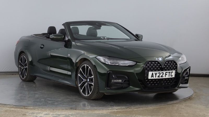 Green Used 2022 BMW 420 M Sport Cabriolet | £36,950 (Expensive) - Image 1/4