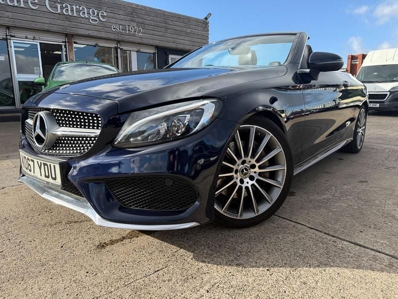 Blue Used 2018 Mercedes C250 AMG Line Premium Plus Cabriolet | £11,290 (Super price) - Image 1/4
