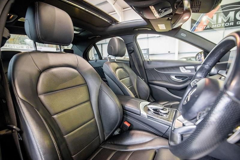 Used Mercedes C220 AMG Line Premium Plus 2017 Silver Sedan