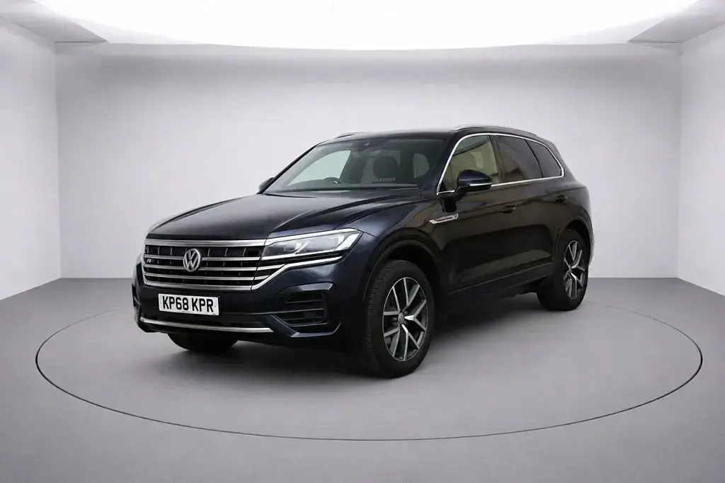 Used VW Touareg R-line 286 HP (210 kW) 2018 Blue SUV