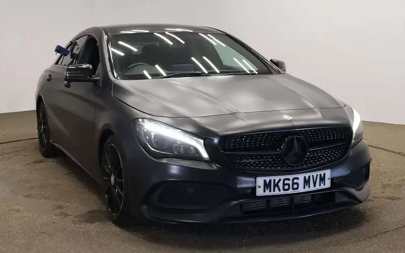 Used Mercedes CLA220 AMG line 177 HP (130 kW) 2016 Black Coupe