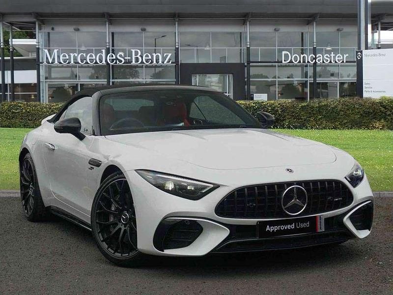 White Used 2023 Mercedes SL43 AMG Premium Plus Cabriolet | £78,995 - Image 1/4