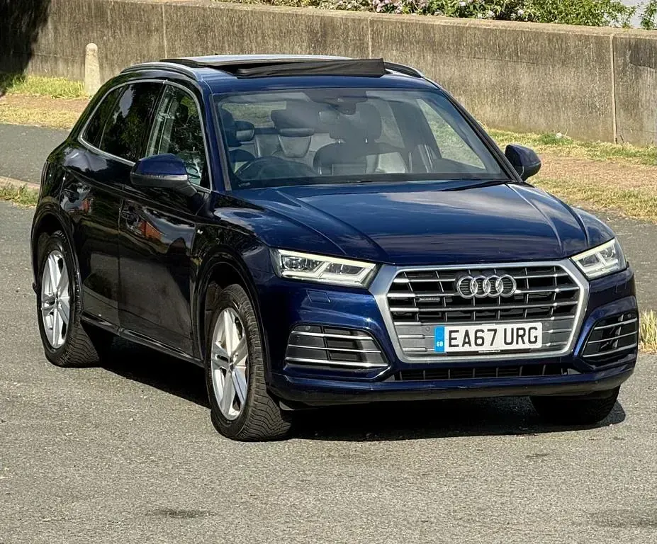 Used Audi Q5 S-Line 252 HP (185 kW) 2017 Blue SUV
