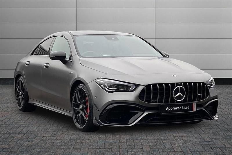 Mountain grey Used 2021 Mercedes CLA45 AMG Sedan | £41,990 (Fair price) - Image 1/4