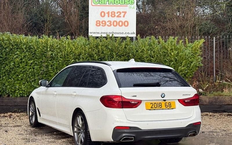 Used BMW 520 M Sport 190 HP (139 kW) 2018 White Estate