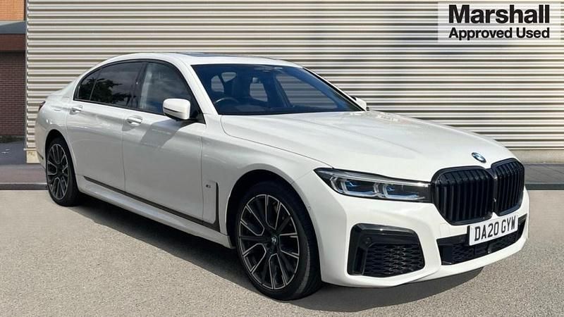 White Used 2020 BMW 740L M Sport Sedan | £33,998 - Image 1/4