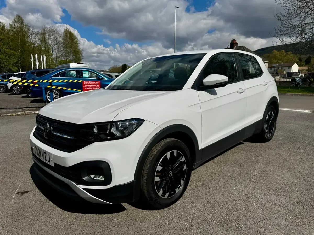 Used VW T-Cross S 95 HP (69 kW) 2021 White SUV