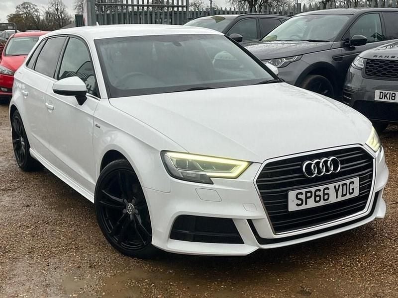 White Used 2016 Audi A3 Sportback S-Line Hatchback | £10,499 (Fair price) - Image 1/4