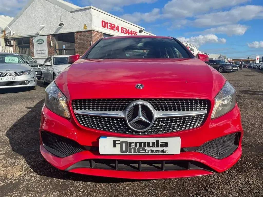 Used Mercedes A180 AMG line 109 HP (80 kW) 2017 Red Hatchback