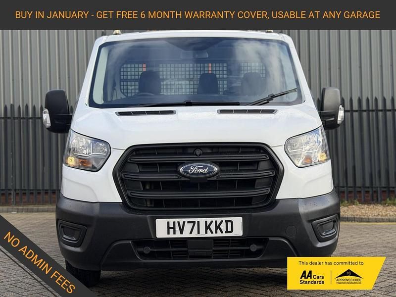 Used Ford Transit 130 HP (95 kW) 2021 White Cabriolet